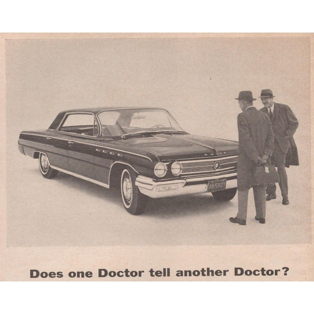 Vintage 1962 Buick Automobile Print Ad Mid Century Modern Luxury Automobile